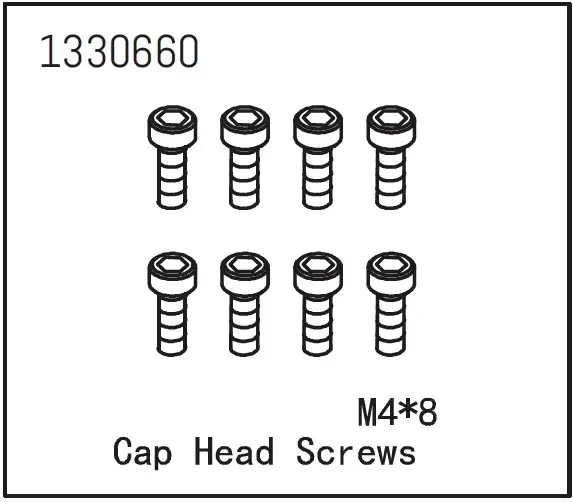 Cap Head Screws M4*8 (8)