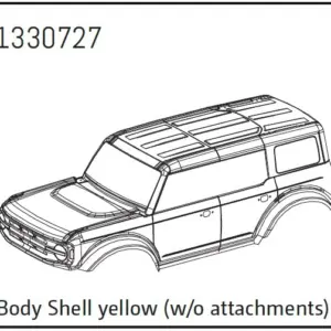 Body Shell Yellow (W/O Attachments) - Bronx