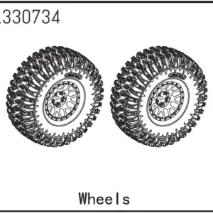 Pre-Mounted Tires (2) - Bronx