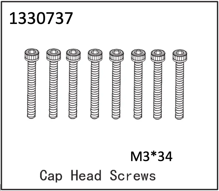 Button Head Screws M3*34 (8) - Bronx