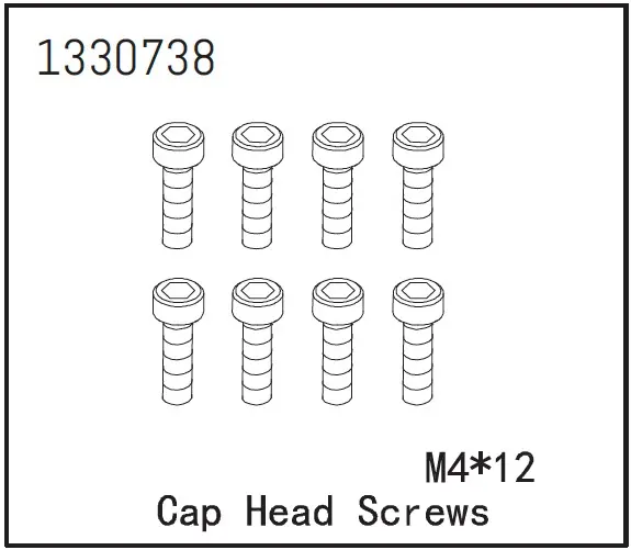 Cap Head Screws M4*12 (8) - Bronx