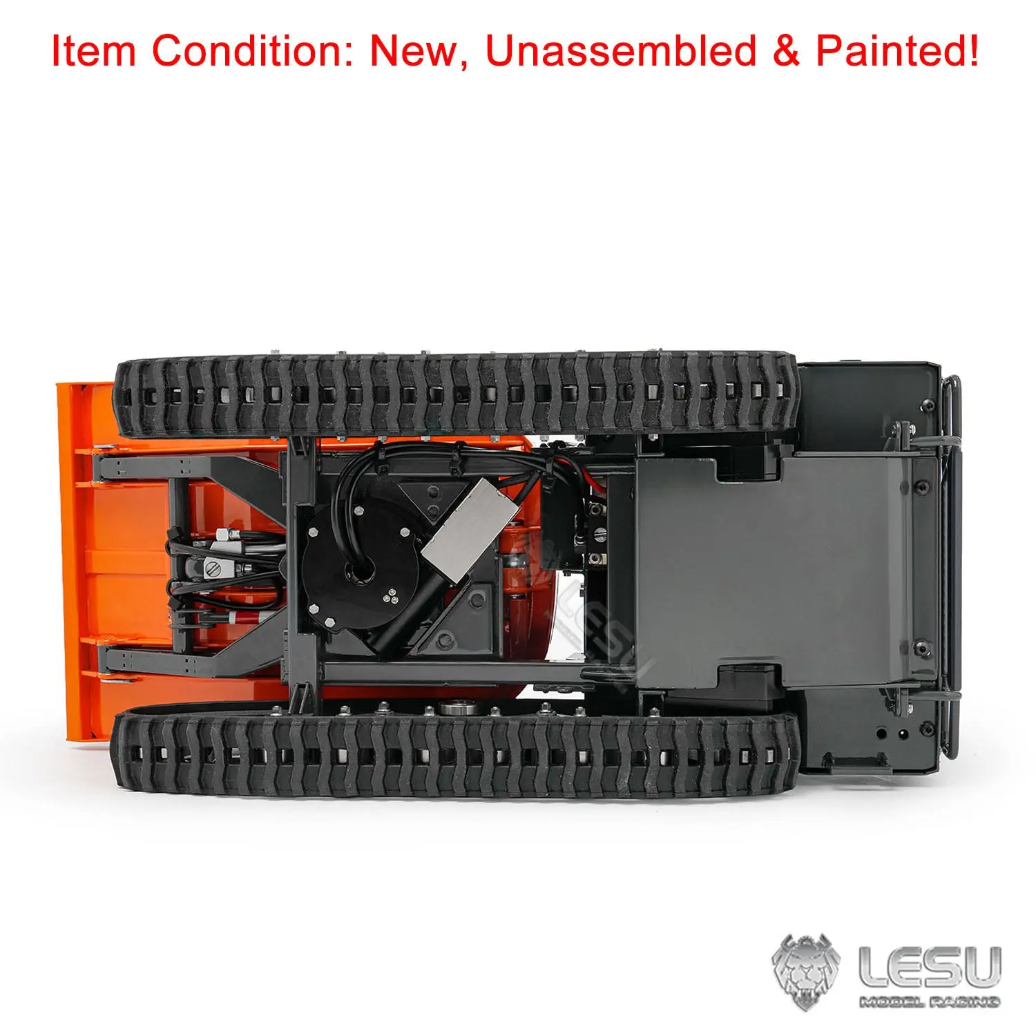 1/14 Hydraulic Remote Control Tracked Dumper KC300HR-5 Unpainted KIT LESU Metal RC Tipper Model Light Sound System No Battery