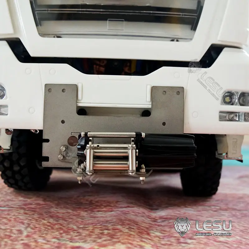 LESU 1/14 Scale 8*8 Metal Chassis TGS Hydraulic Dumper Truck Construction Vehicle Light Sound System Motor ESC