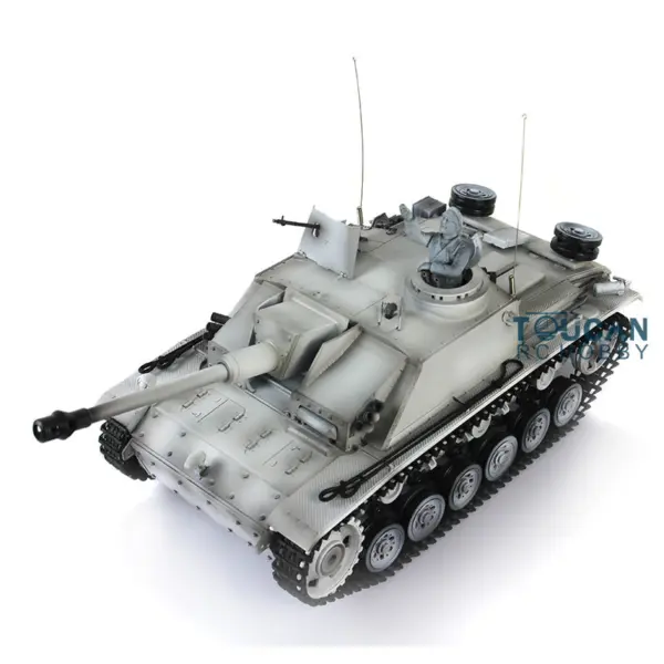Henglong 1/16 Scale 7.0 RC Tank 3868 German Stug III RTR Tank w/ Metal Tracks Road Wheels Idler Sproket Wheels Infrared Battle