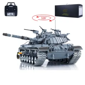 1/16 Tongde Israel RC Panzer Remote Control Infrared Battle Tanks Military Model M60W ERA Painted Car 320 Rotation BB Shooting DIY