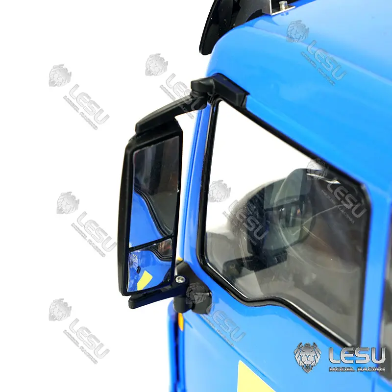 LESU 1/14 Metal Remote Controlled TGS Three-way Transmission Dumper Truck Hydraulic Lights Sound System ESC Servo