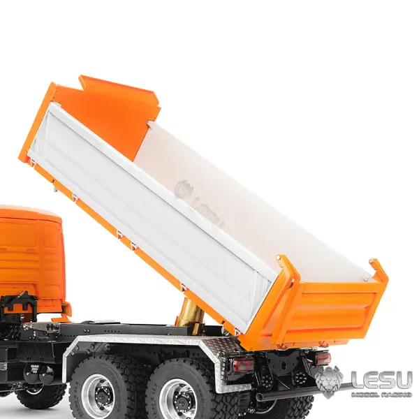 LESU TGS 1/14 RC Hydraulic Dump Truck 6x6 Metal Remote Control Dumper Car Model Three-Way Dumping Emulated Tipper Hobby Models