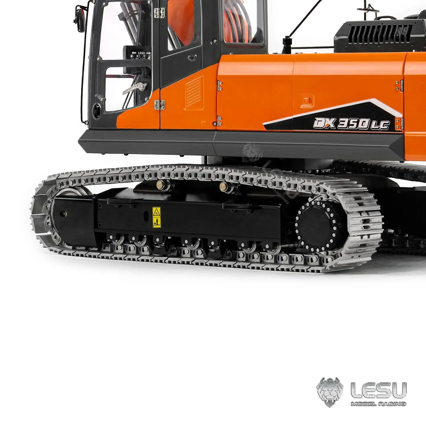 Metal LESU 1/14 Remote Control Digger Aoue DX350LC RC Hydraulic Excavator Model 3CH Valve 4MPA Pump Flysky ST8 Battery Lights