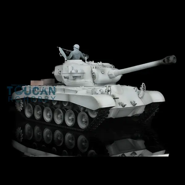 1/16 Scale Henglong 7.0 Radio Control Tank Plastic 7.0 Ver M26 Pershing 3838 w/ Smoking BB Shooting Gearbox Engine Sound Wheels