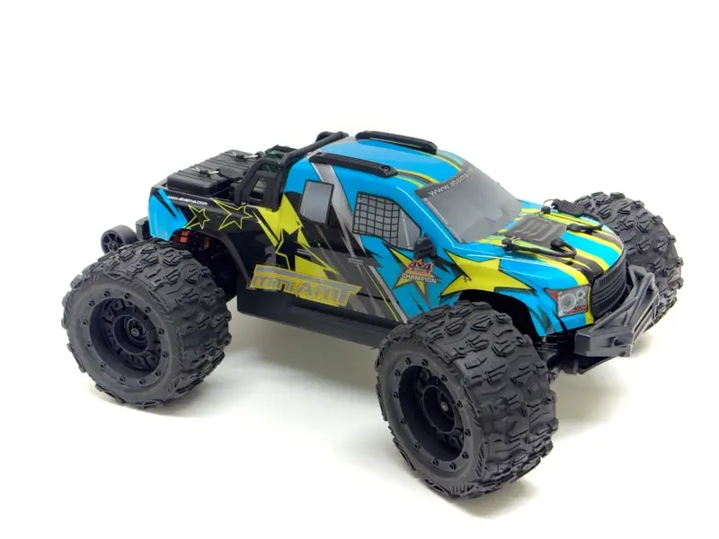 1:16 Bl/3s Monster Truck Mini Amt Fluo-Blue RTR