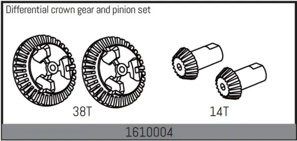 Differential Crown Gear and Pinion Set