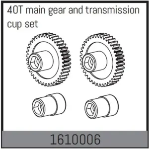 40t Main Gear and Transmission Cup Set