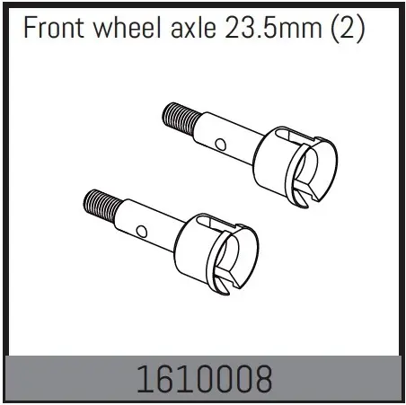 Front Wheel Axle 23.5mm (2)