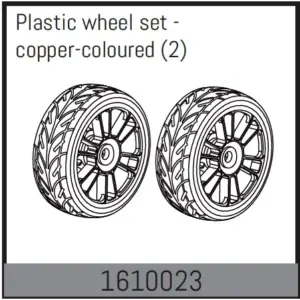 Plastic Wheel Set - Copper-Coloured (2)