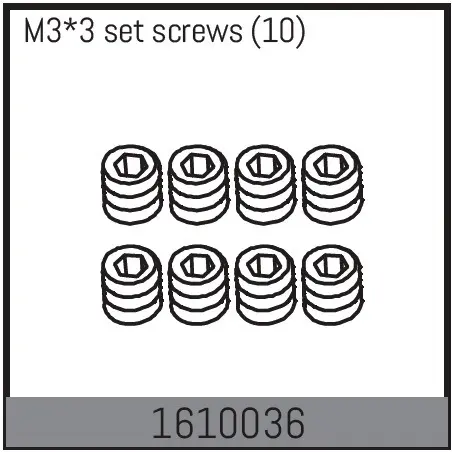 M3*3 Set Screws (10)