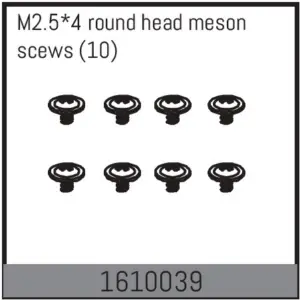 m2.5*4 Round Head Meson Scews (10)