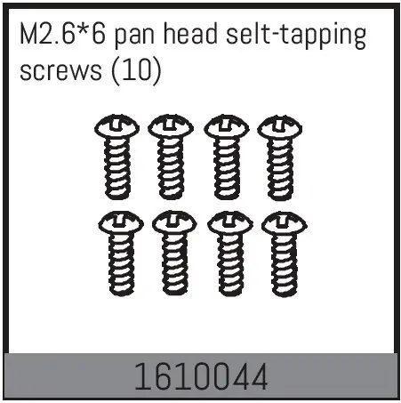 m2.6*6 Pan Head Selt-Tapping Screws (10)