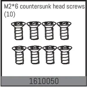 M2*6 Countersunk Head Screws (10)