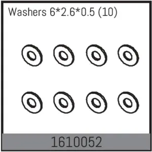 Washers 6*2.6*0.5 (10)