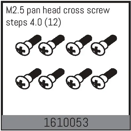 m2.5 Pan Head Cross Screw Steps 4.0 (12)