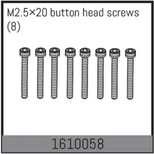 m2.5×20 Button Head Screws (8)