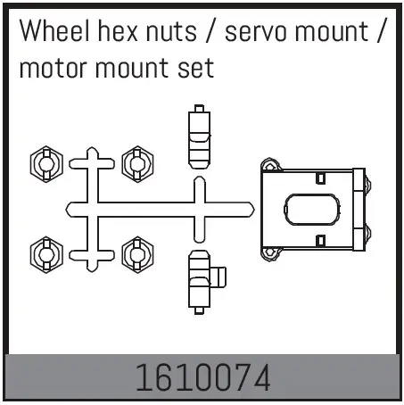 Wheel Hex Nuts / Servo Mount / Motor Mount Set
