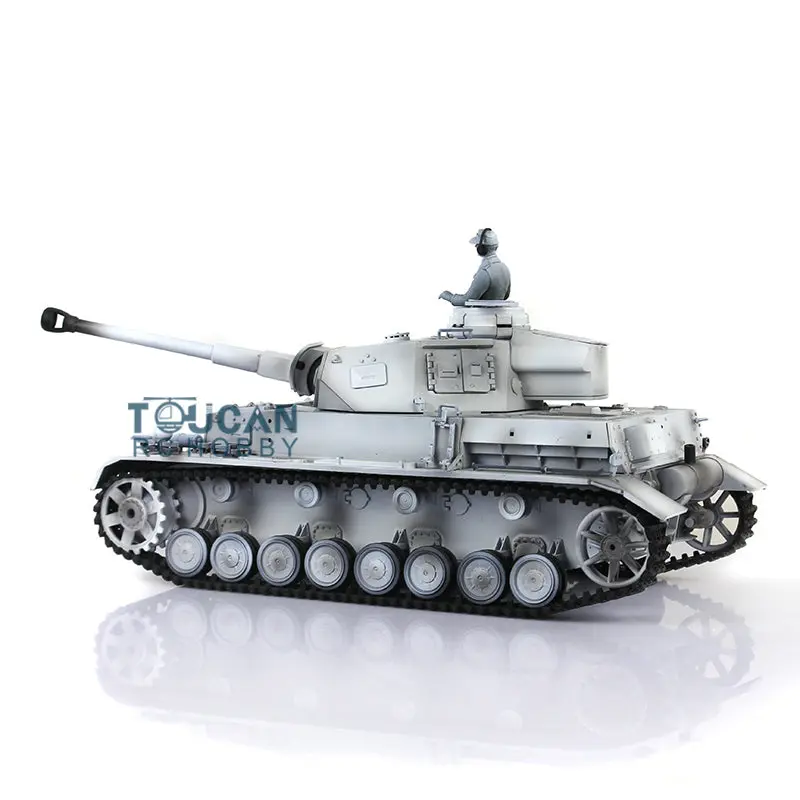 2.4G Henglong 1/16 Scale RC Tank 3859 Plastic German Panzer IV F2 RTR 7.0 Tank w/ Smoking Gearbox BB Shooting Road Wheels Tracks