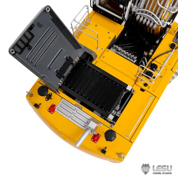 LESU AOUE LR956 1/14 RC Hydraulic Excavator KIT Metal 2 Arms Remote Control Digger Model 4MPA Dual Pumps Light 6CH Brass Valve