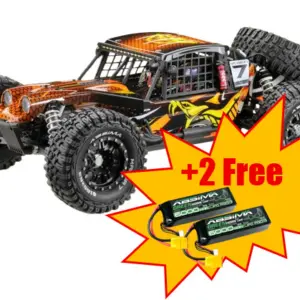 1:7 Rock Racer Mamba 7 Orange 6s Bl RTR + 2* 3s Lipo 6000mah