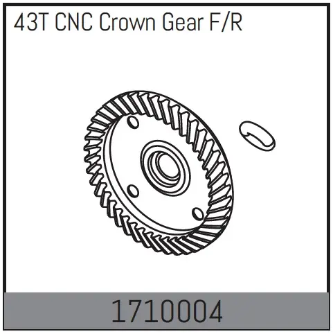 43t CNC Crown Gear F/R