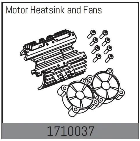 Motor Heatsink and Fans