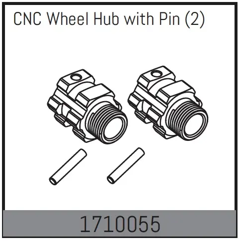 CNC Wheel Hub With Pin (2)