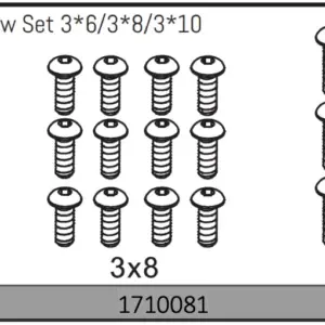 Button Head Screw Set 3*6/3*8/3*10