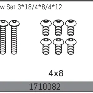Button Head Screw Set 3*18/4*8/4*12