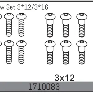 Button Head Screw Set 3*12/3*16