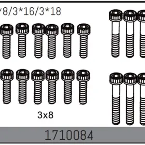 Cap Screw Set 3*8/3*16/3*18