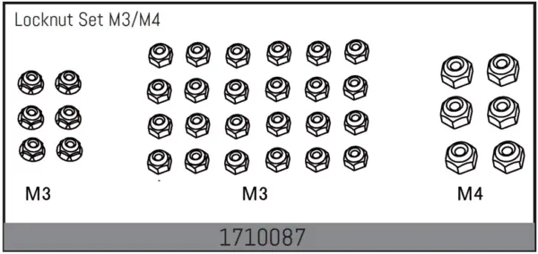 Locknut Set M3/M4