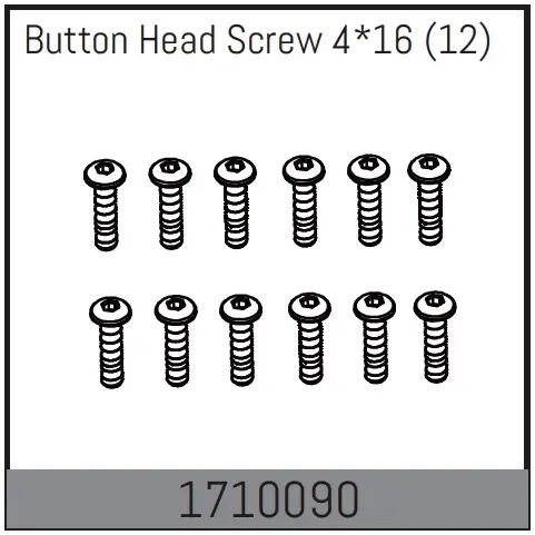 Button Head Screw 4*16 (12)