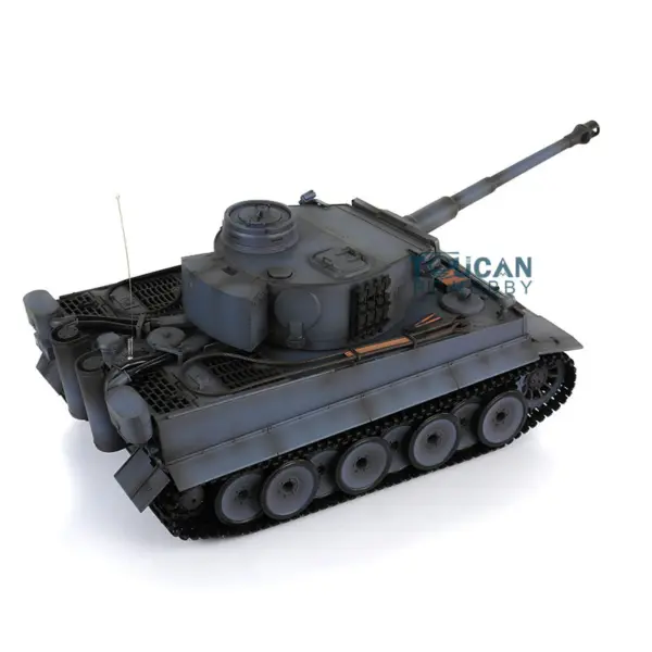 2.4Ghz Henglong 1/16 Plastic German Tiger I Radio Control Tank 3818 7.0 RTR RC Tank BB Shooting Smoking Sound Effect Recoil Barrel