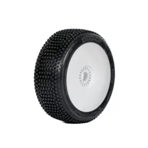 1:8 BUGGY TIDE SOFT PRE-MOUNTED WHITE 2PCS "H COMPOUND"