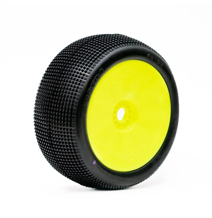 1:8 TRUGGY STORM SOFT PRE-MOUNTED YELLOW 2PCS "H COMPOUND"