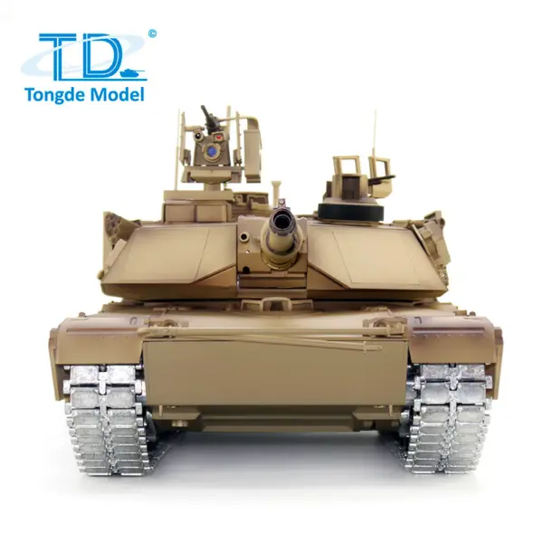 1/16 Tongde RC Infrared Battle Tank Radio Control Panzer M1A2 SEP V2 Abrams Electric Military Tanks 320 Rotation Simulation Model Barrel Recoil BB Unit