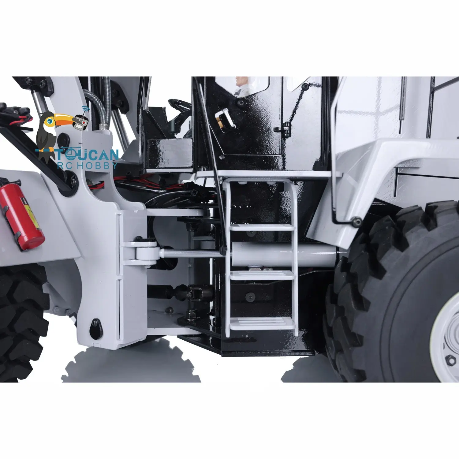 1/14 Scale RC Hydraulic Loader WA470 Metal Construction Vehicle 980L Remote Control Lights Sound Radio System