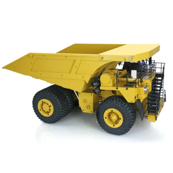 1/20 793D Radio Controlled Miner Truck Assembled Painted Metal Hydraulic System Dumper Car Model I6X Radio Warning Lights