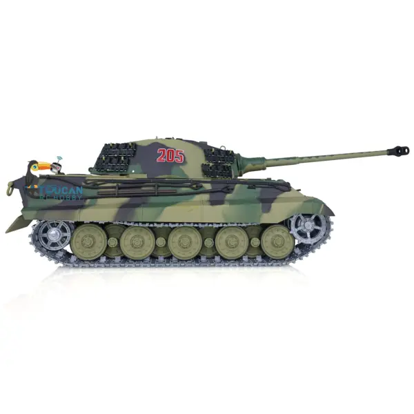 2.4G Henglong 1/16 7.0 Upgraded German King Tiger RTR RC Tank 3888A Metal Tracks