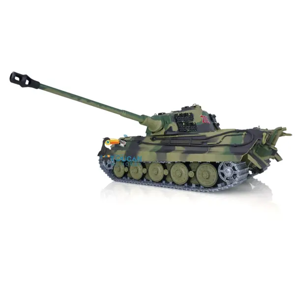 2.4G Henglong 1/16 7.0 Upgraded German King Tiger RTR RC Tank 3888A Metal Tracks