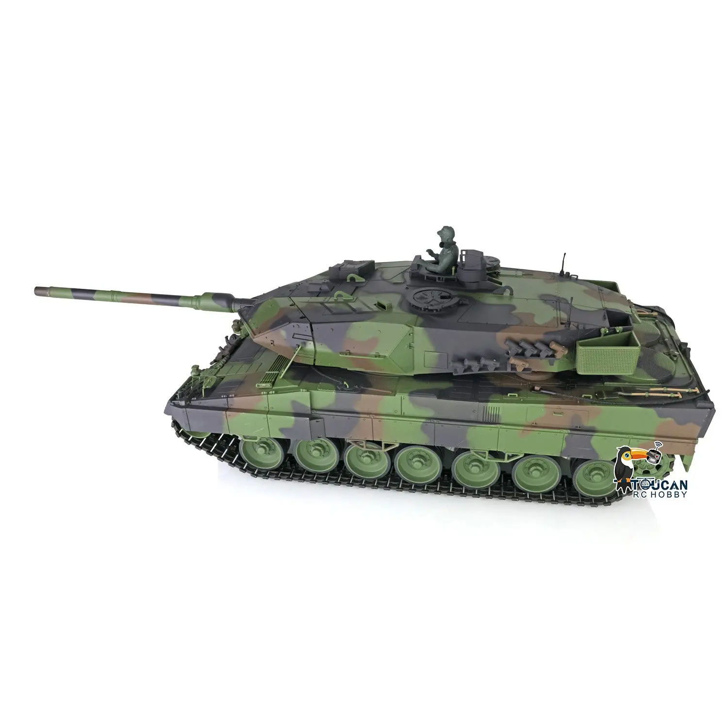 Heng Long 1/16 TK7.0 Generation Leopard2A6 RC Tank 3889 W/ IR Battling Battle FPV System Ready to Run Lights Sounds Smoke