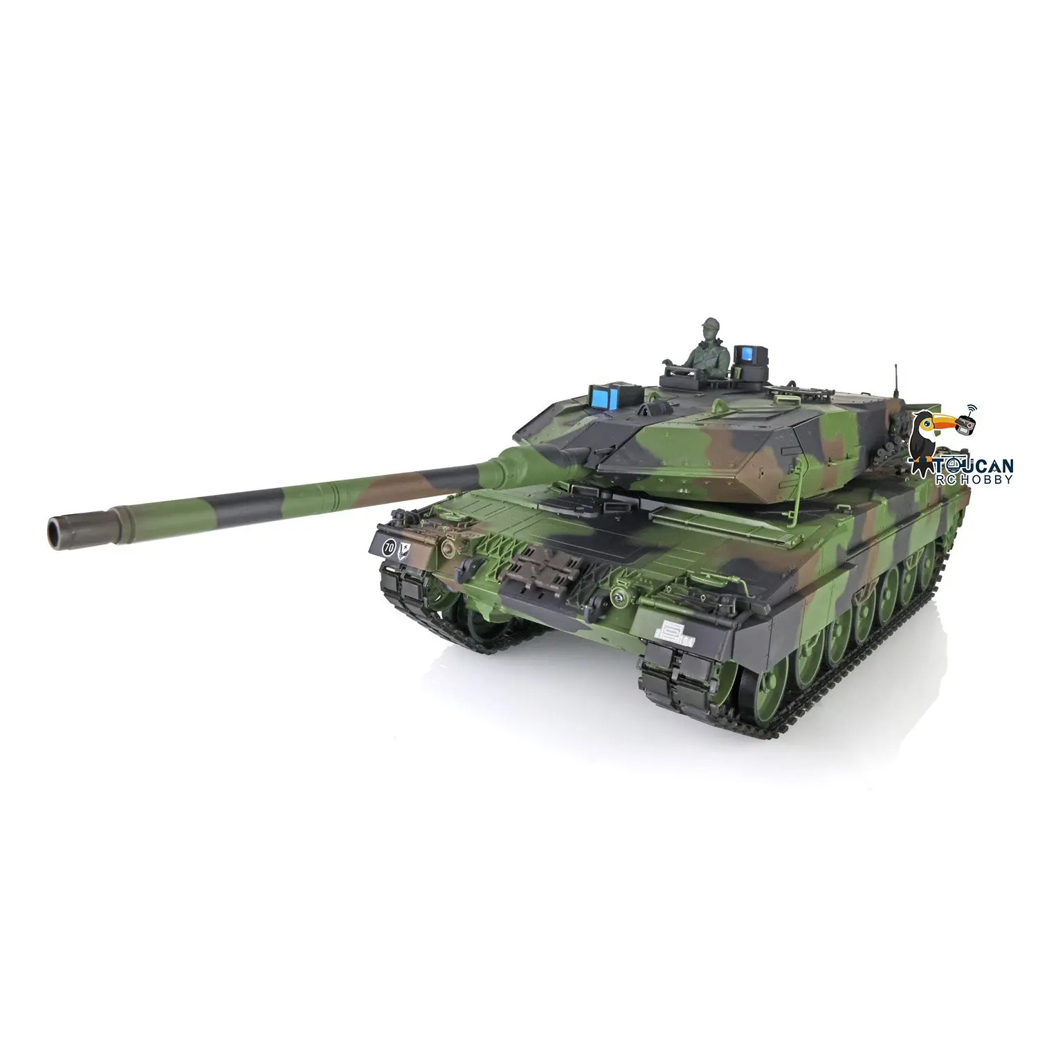 2.4Ghz Remote Control RC Tank Heng Long 1/16 Scale TK7.0 Main Board Leopard2A6 3889 Ready to Run Shooting BBs Turret Rotating