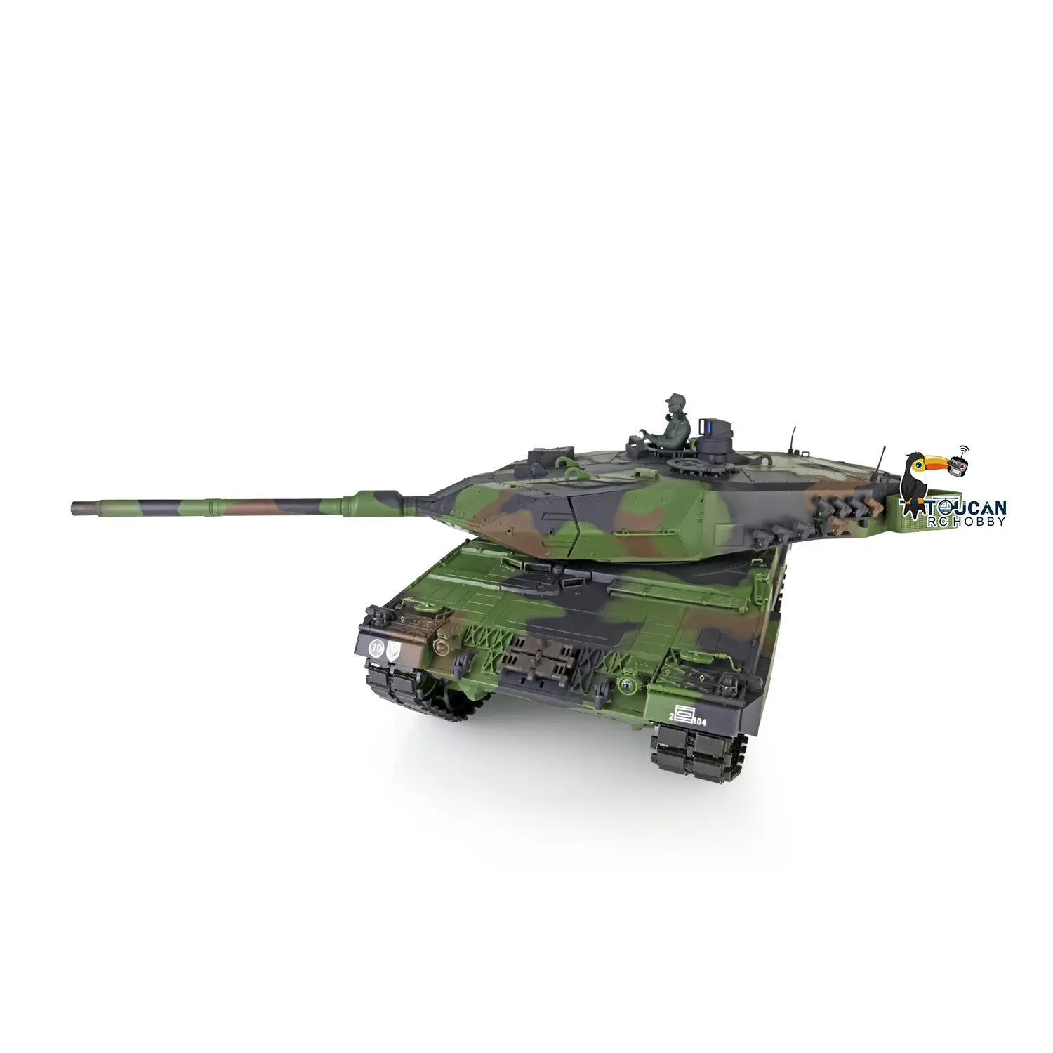 TK7.0 Edition Heng Long Ready to Run 1/16 Leopard2A6 RC Tank 3889 With Recoil Barrel Infrared Main Board Military Vehicle
