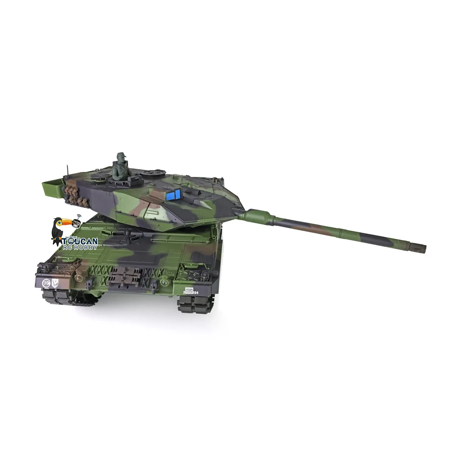 2.4Ghz Remote Control RC Tank Heng Long 1/16 Scale TK7.0 Main Board Leopard2A6 3889 Ready to Run Shooting BBs Turret Rotating
